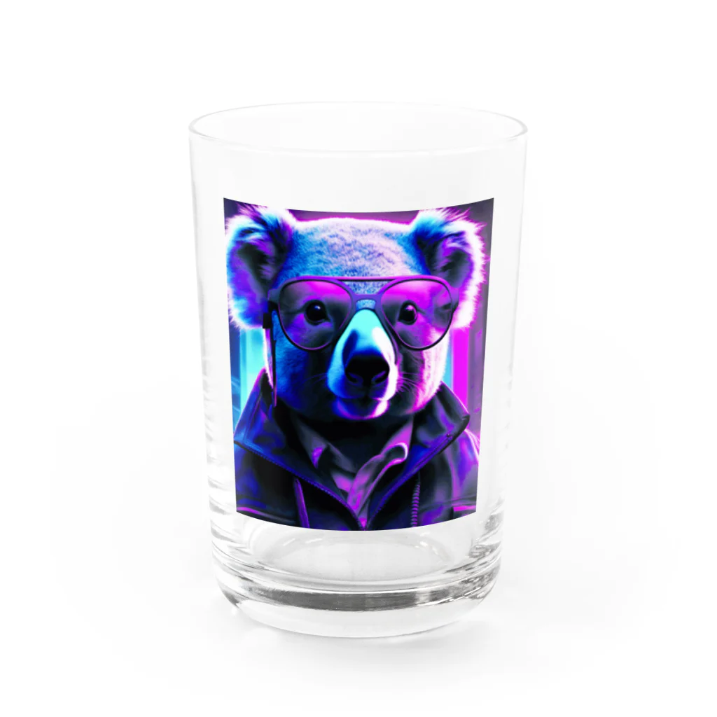 ゴーラッキーサンのリアルな眼鏡コアラ Water Glass :front