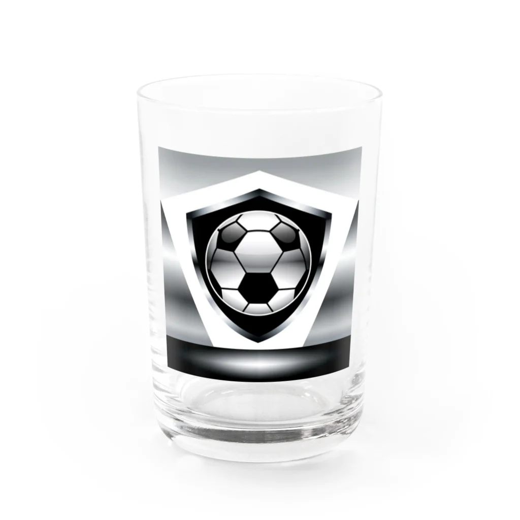 jmjmjmのサッカー好きのためのクールなアイテム！ Water Glass :front