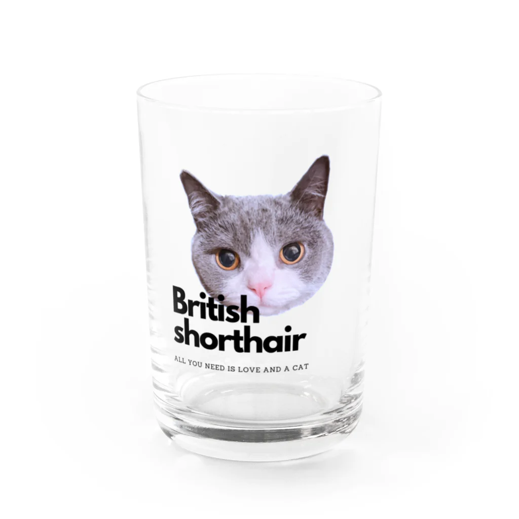 leoncatのBritish Love Water Glass :front