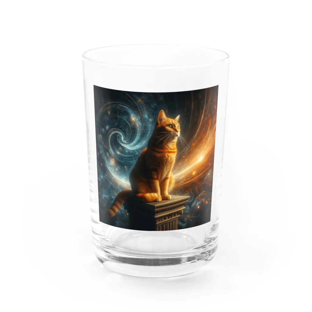 yos-1292583のねこニコばん Water Glass :front