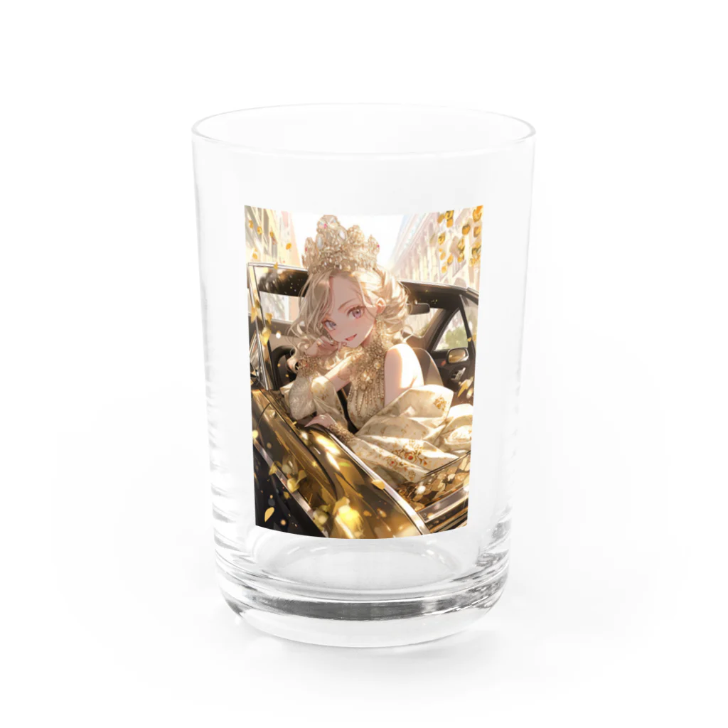 AQUAMETAVERSEのゴールドオープンカー sanae 2074 Water Glass :front