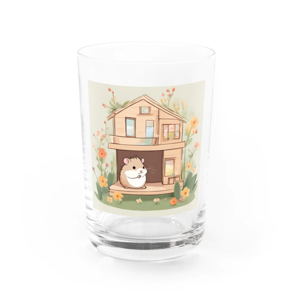 ☆KOKORAY☆のハムりんちゃん Water Glass :front