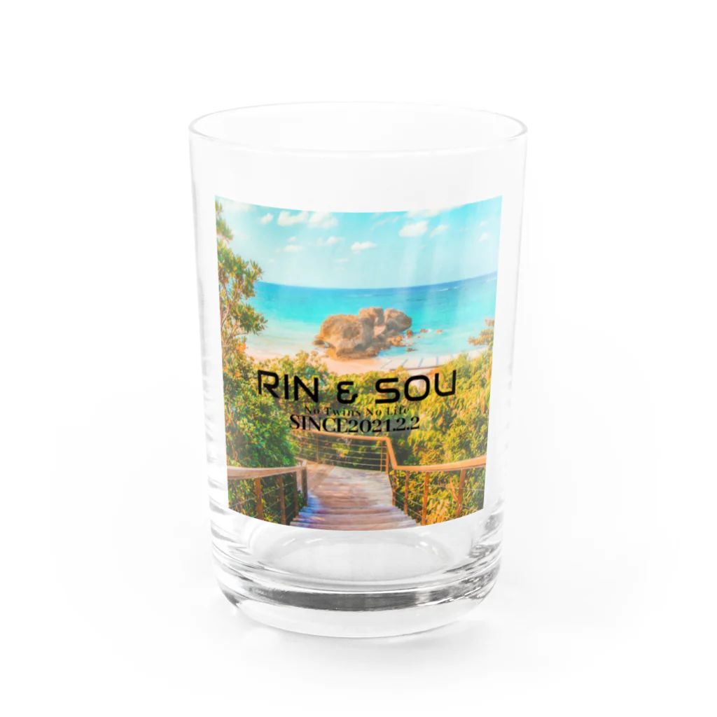 古服屋奈良のりんそうツインズ Water Glass :front