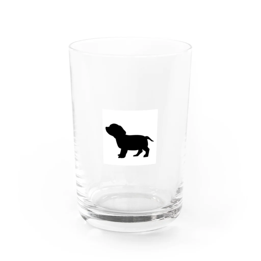 suzuri2024のミニチュアダックス Water Glass :front