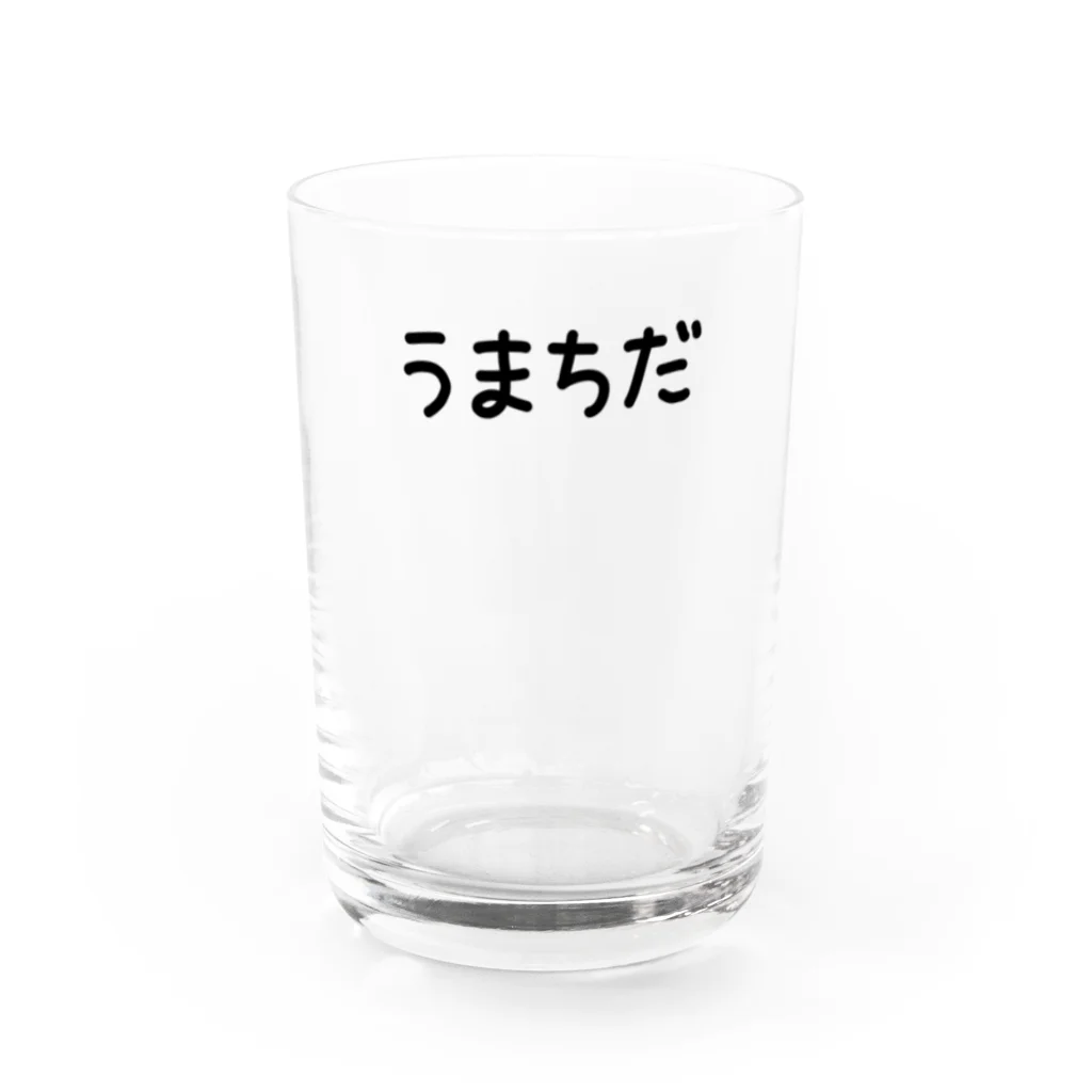 AKARI MACHIDAのうまちだ（直筆） Water Glass :front