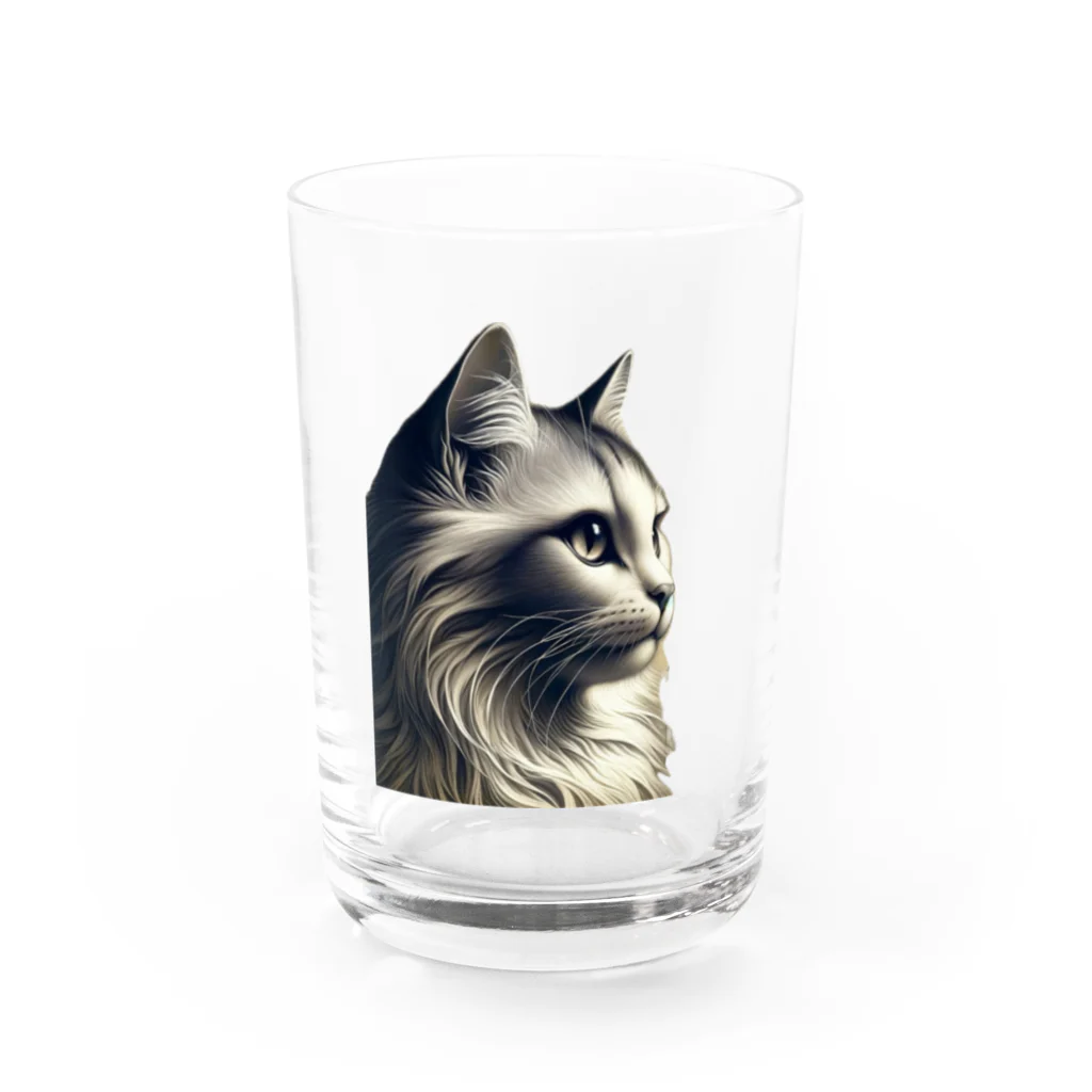 Motonokiの仮）ネコしゃん Water Glass :front