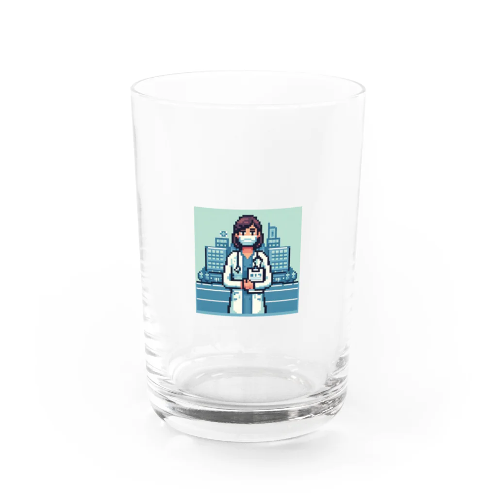 RainboWhaleのドット絵女医 Water Glass :front