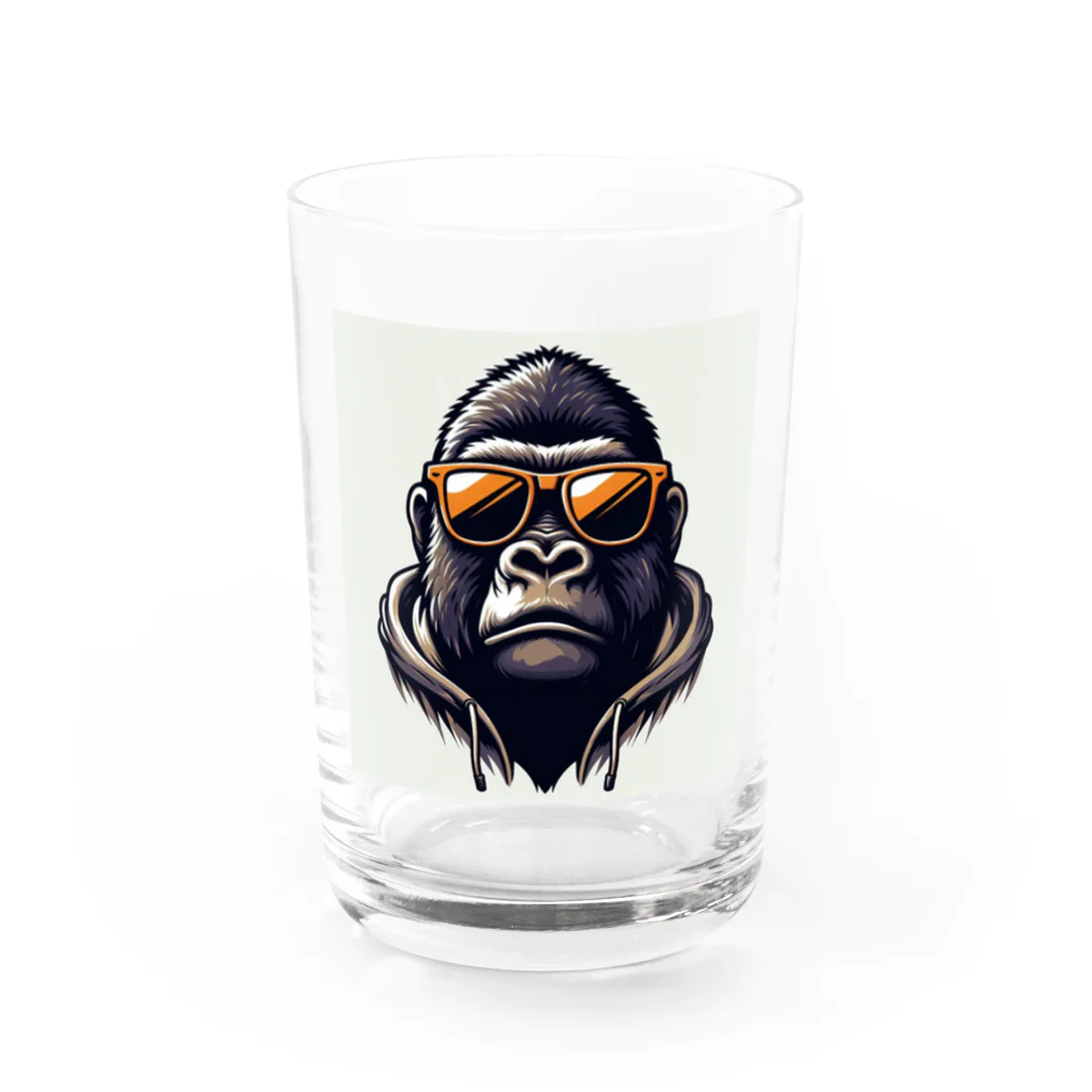 COOL Tigerのフーディゴリラ Water Glass :front