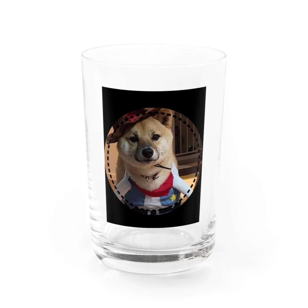 117hibikiの柴犬COOUo･ｪ･oU Water Glass :front