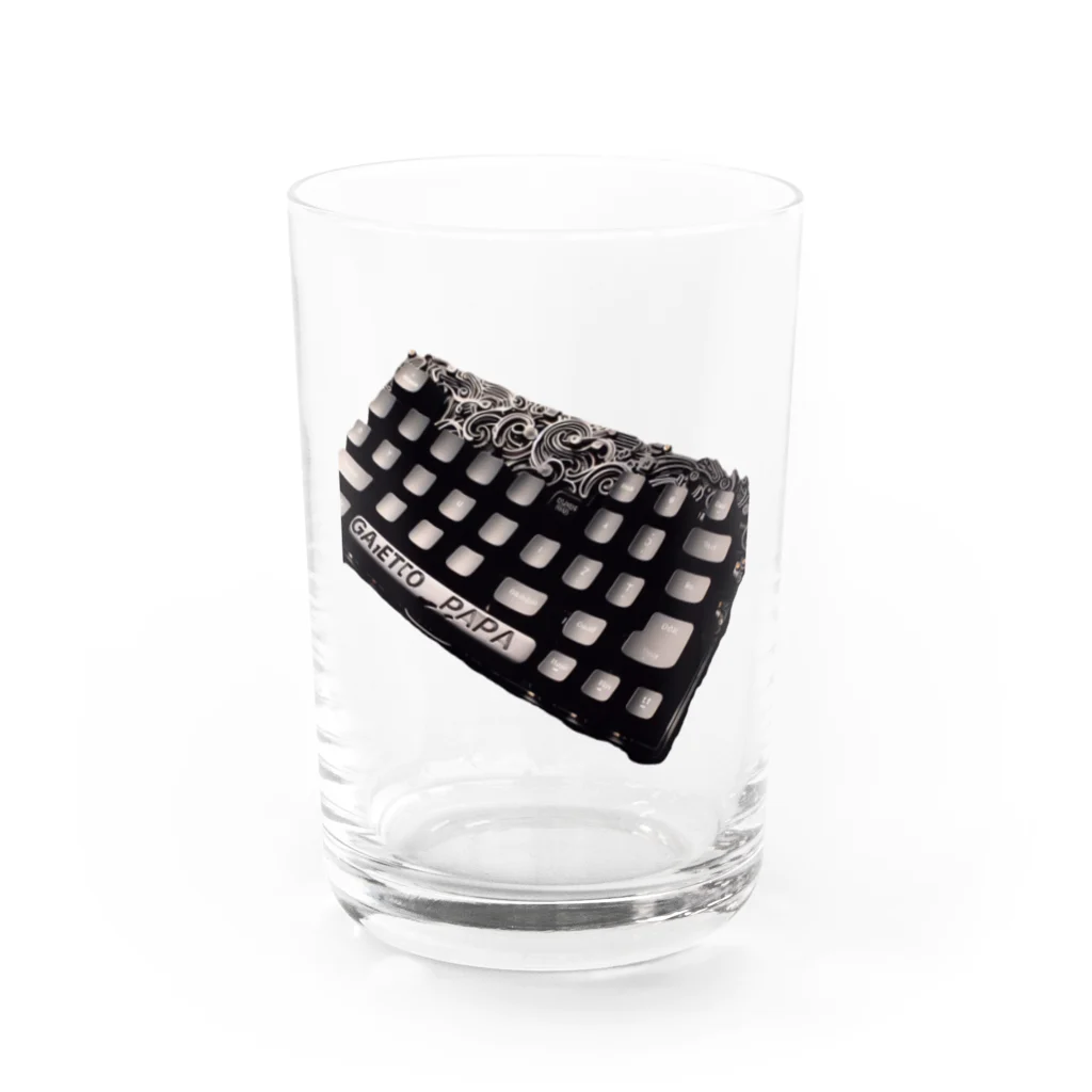 gajetto_papaのgajetto_papaキーボード Water Glass :front