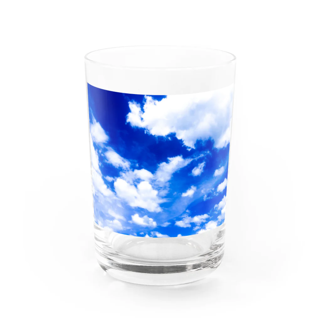 わいの青空 Water Glass :front