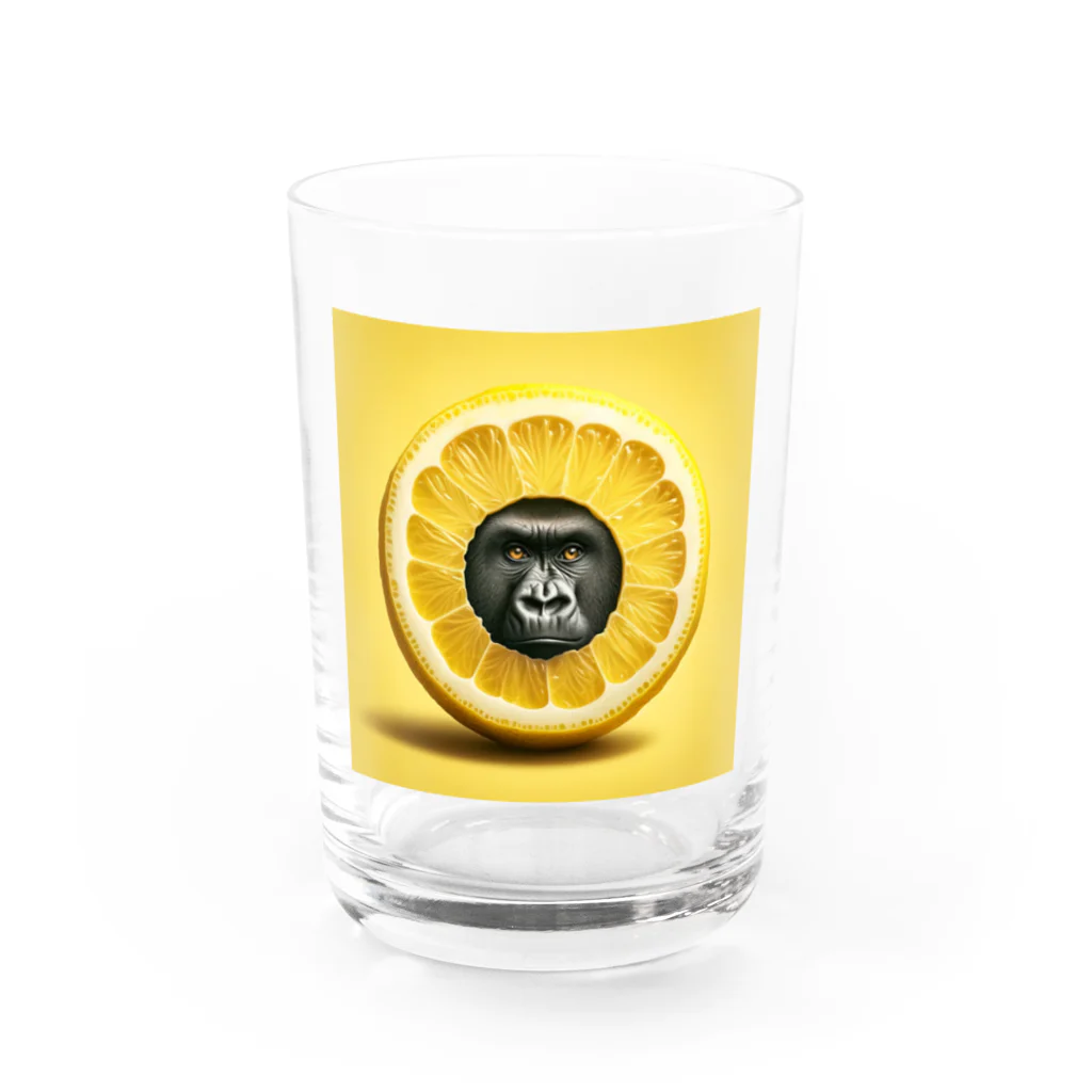 ゴリラショップのThe Mighty Gorilla Lemon  Water Glass :front