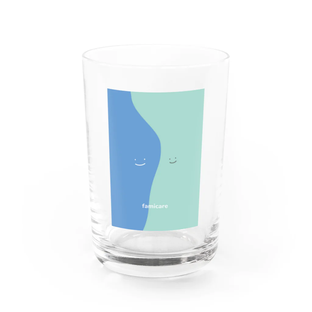 【famicare公式】ファミケアちゃんショップのふたりのファミケアちゃん Water Glass :front