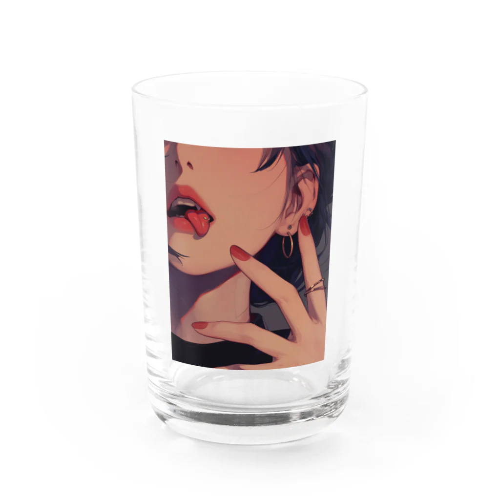 ハチドリ(HACHIDORI)のTongue Piercing Water Glass :front