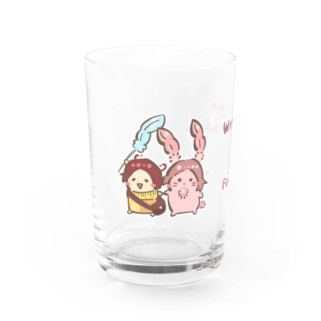 とけてるトランクわーるどのチュッチュラン！ランラ！ Water Glass :front