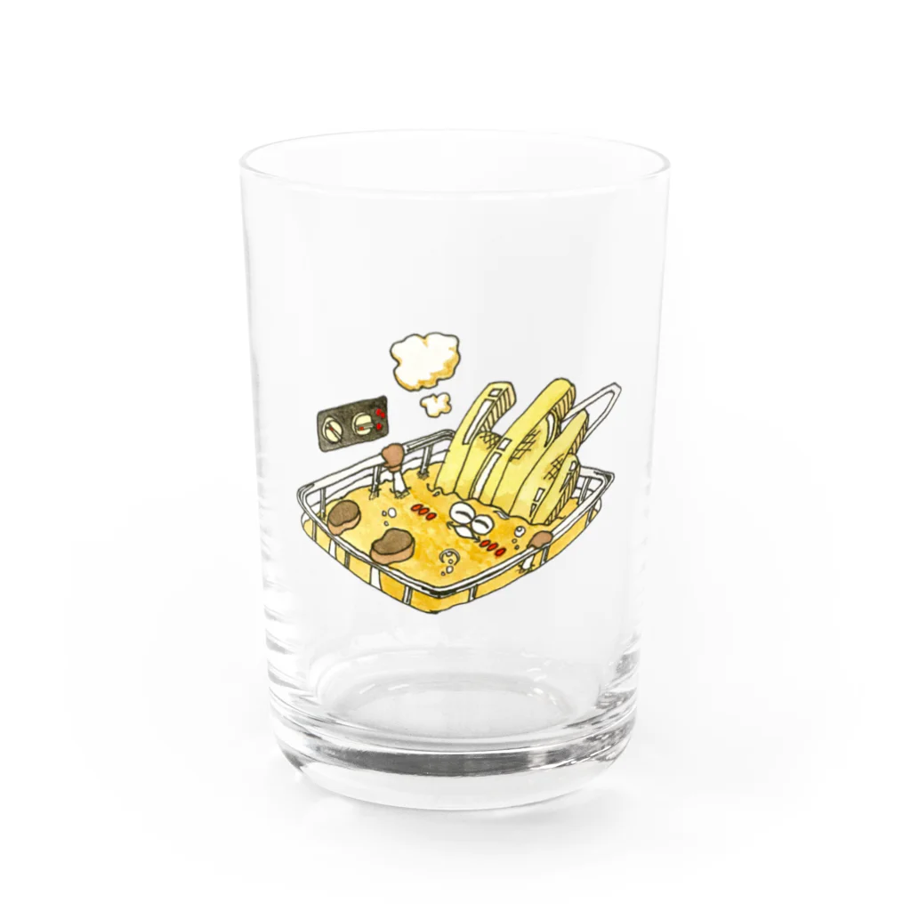 ポテトくんのTシャツ屋さんのポム・フリット　-Frier Bath- Water Glass :front