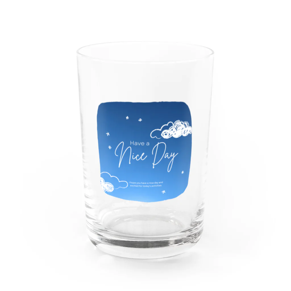 FAMの☆have a nice day☆ Water Glass :front