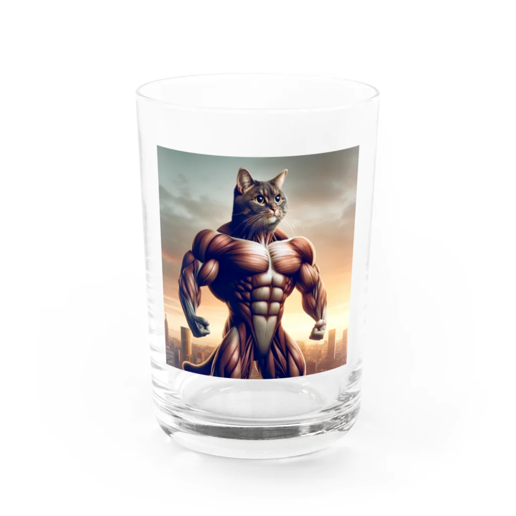 cheesyaの猫パワーモード Water Glass :front