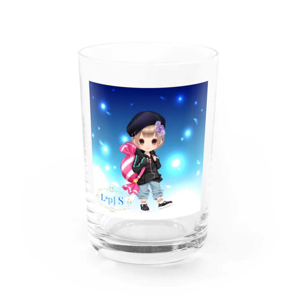 限定マカちゃんグッズ🤣の限定w Water Glass :front