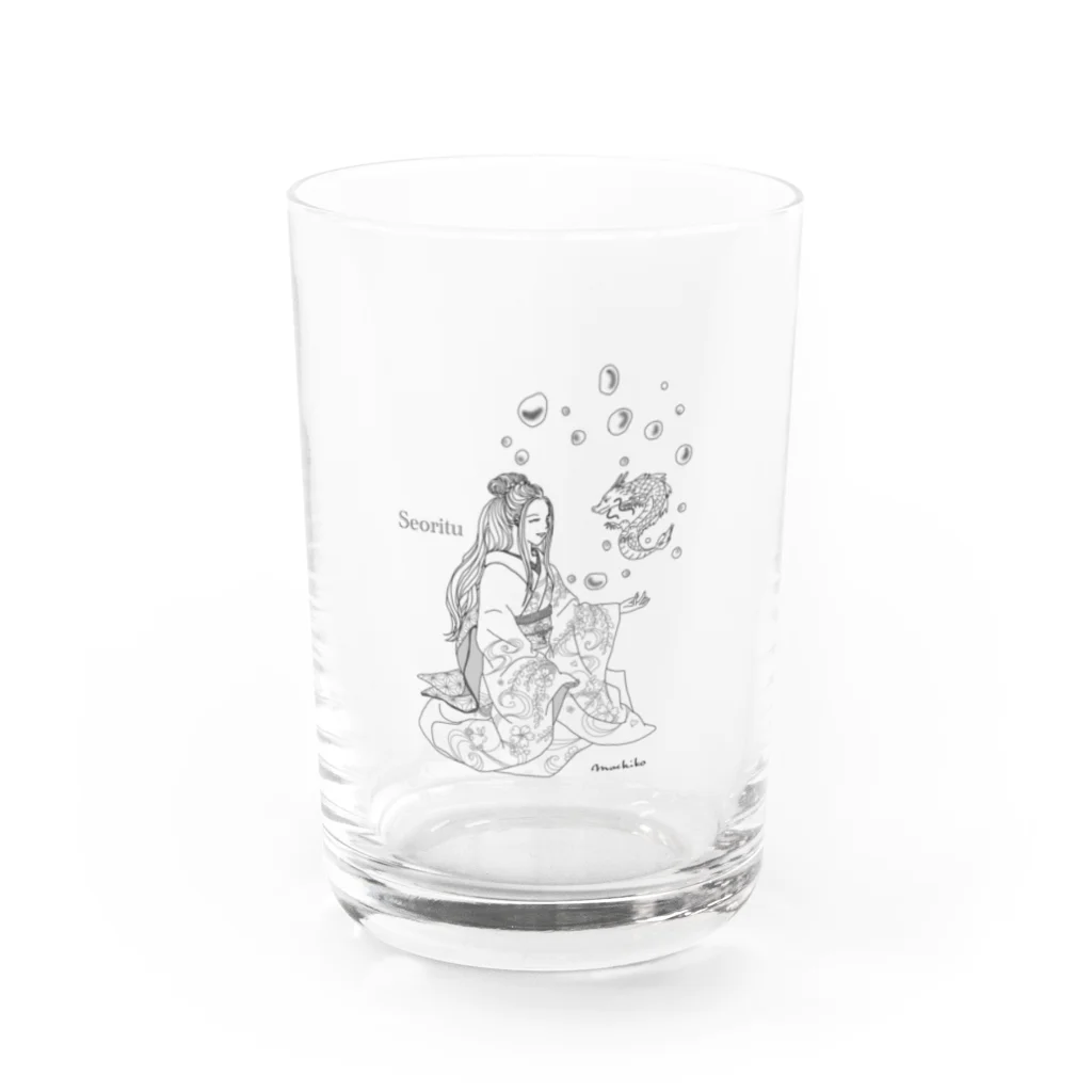 Usagi-aiの日本の女神様　瀬織津姫命 Water Glass :front