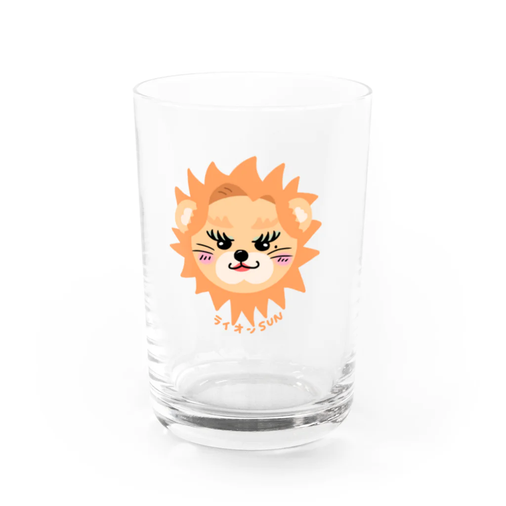 AKARI MACHIDAのライオンSUN Water Glass :front