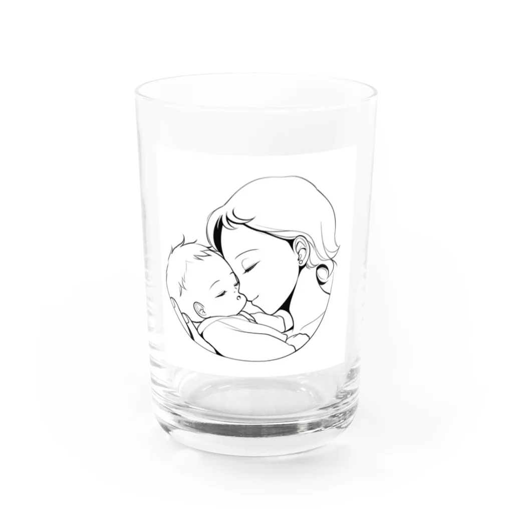 ニャン太郎の母の愛 Water Glass :front