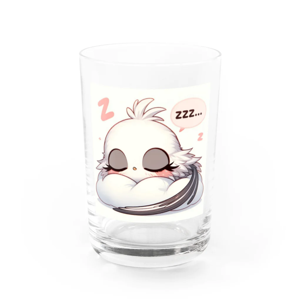 mimikkyu322のLong-tailed Tit 7 Water Glass :front