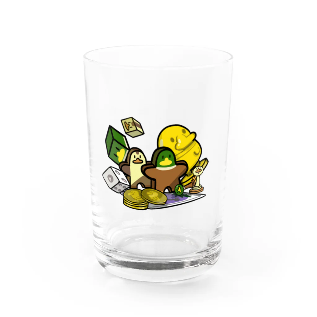 kamopennのボードゲーム好きな鴨の親子のコンポーネント Water Glass :front