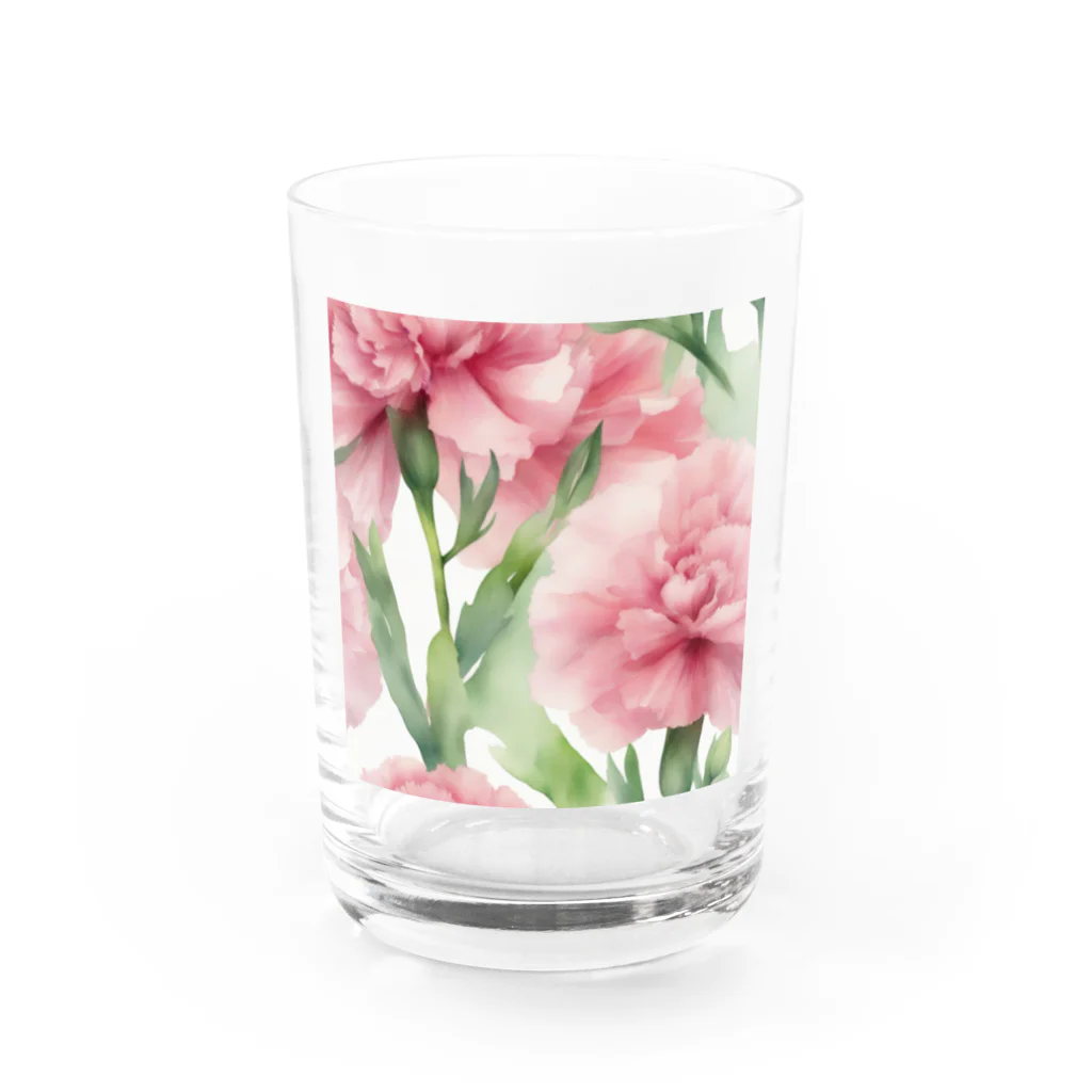 May2のカーネーション Water Glass :front