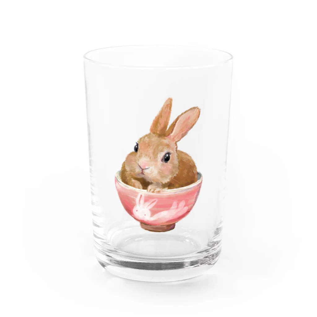 うさぎのうみちゃんねるショップのPets for You作品〜お茶わんうみ（おとなVer.） Water Glass :front