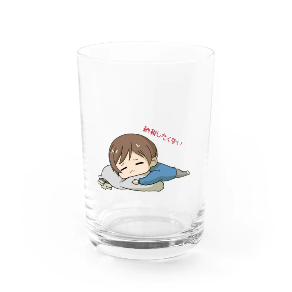 himatsuの納税したくないんです Water Glass :front