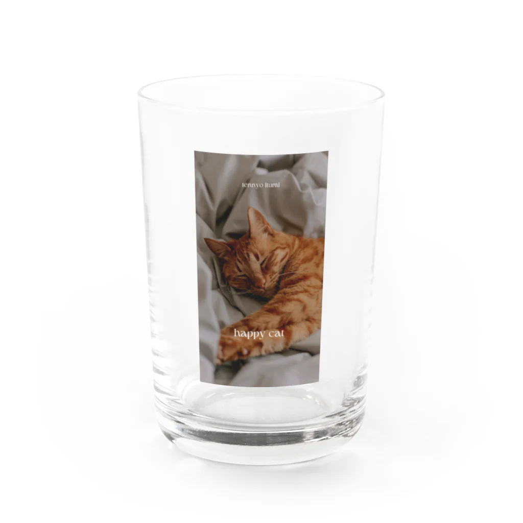 愛美吉祥天女のtennyoと猫 Water Glass :front