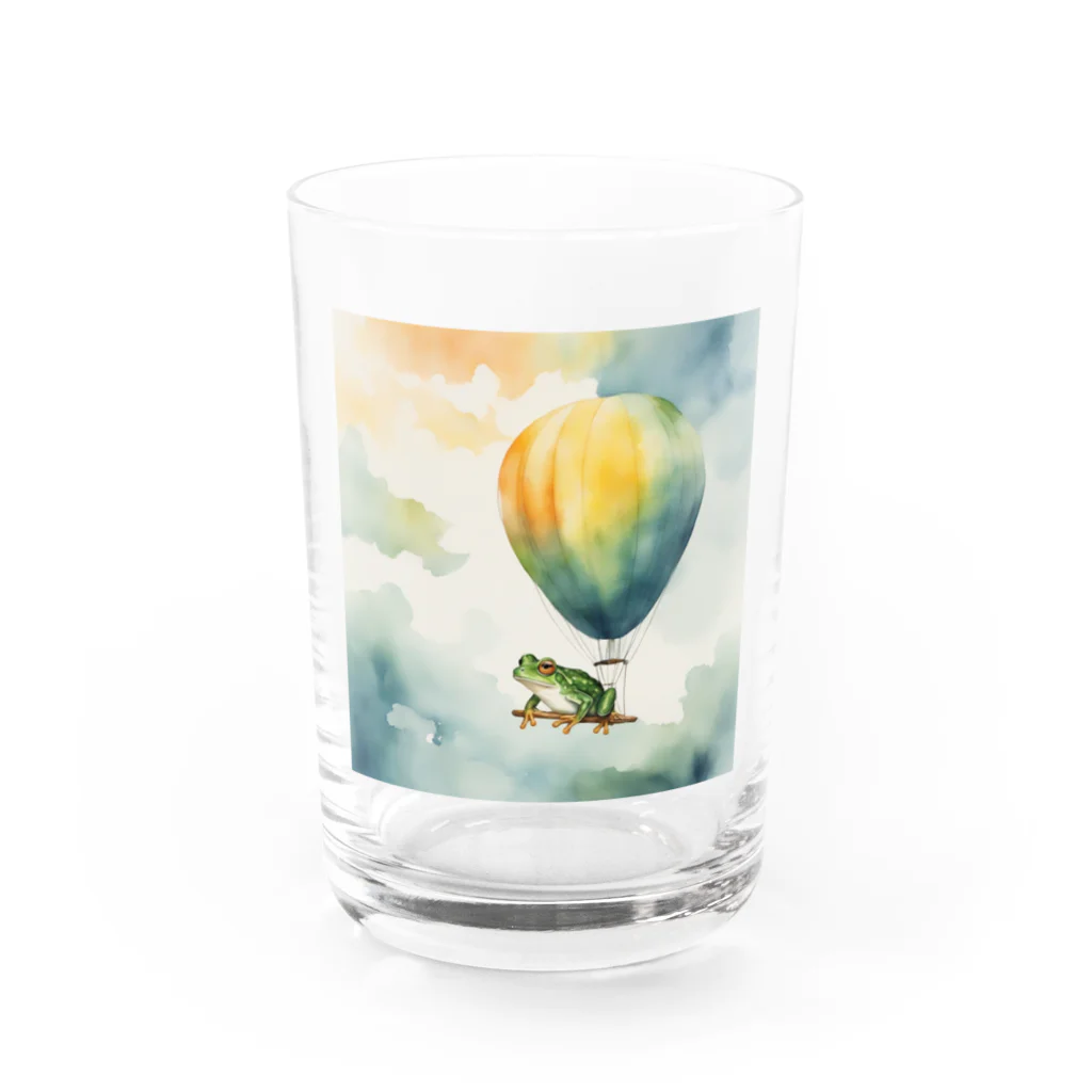 Oimo_shanの旅するカエルさん Water Glass :front