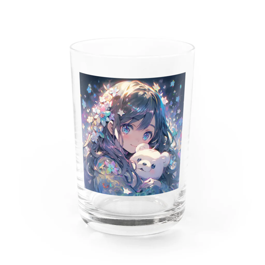 rin_cocoのかわいい！クマ抱っこ♪ Water Glass :front