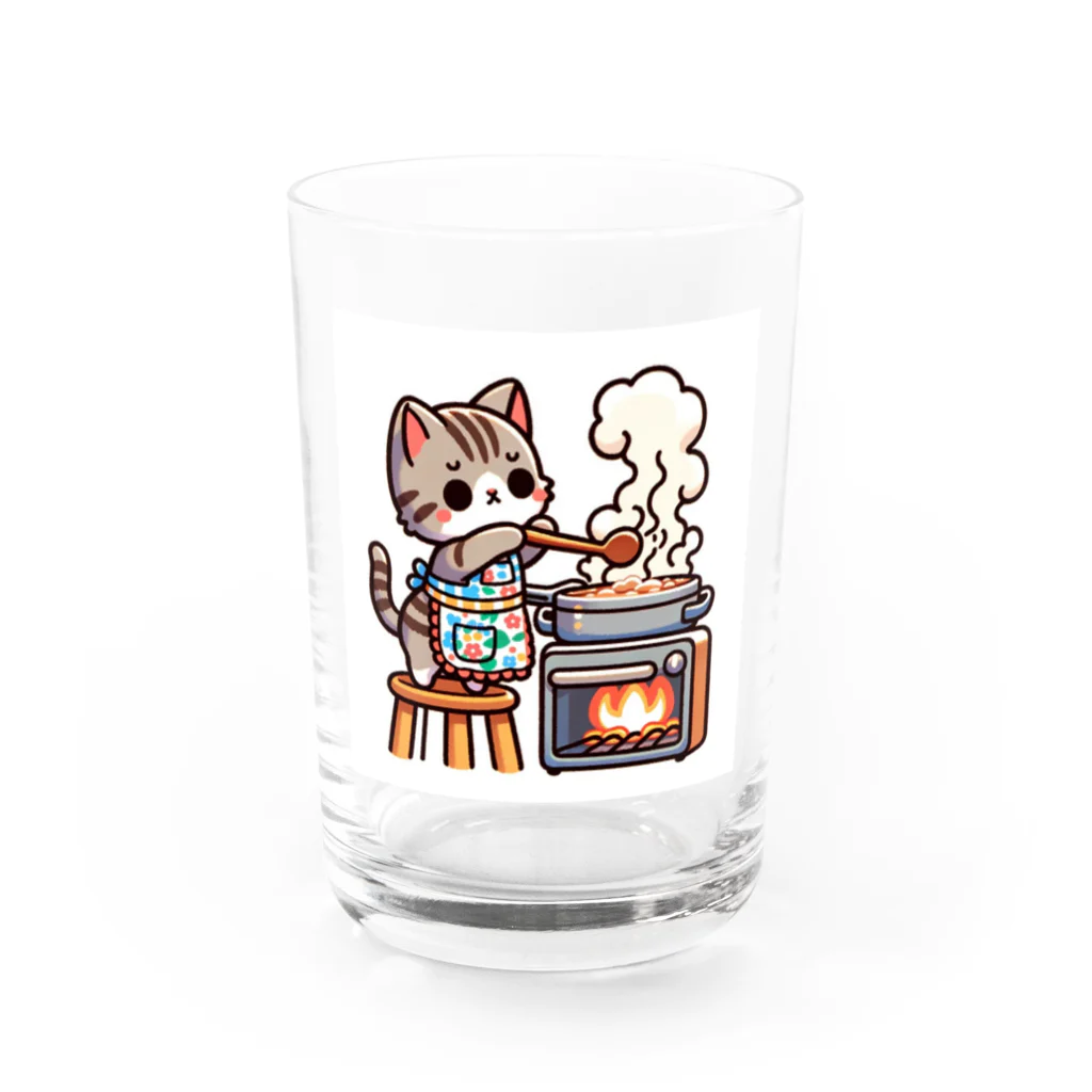 子猫カーニバルの子猫のレストラン Water Glass :front