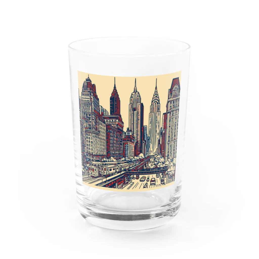 MONAKA DESIGNSの urban landscape Water Glass :front