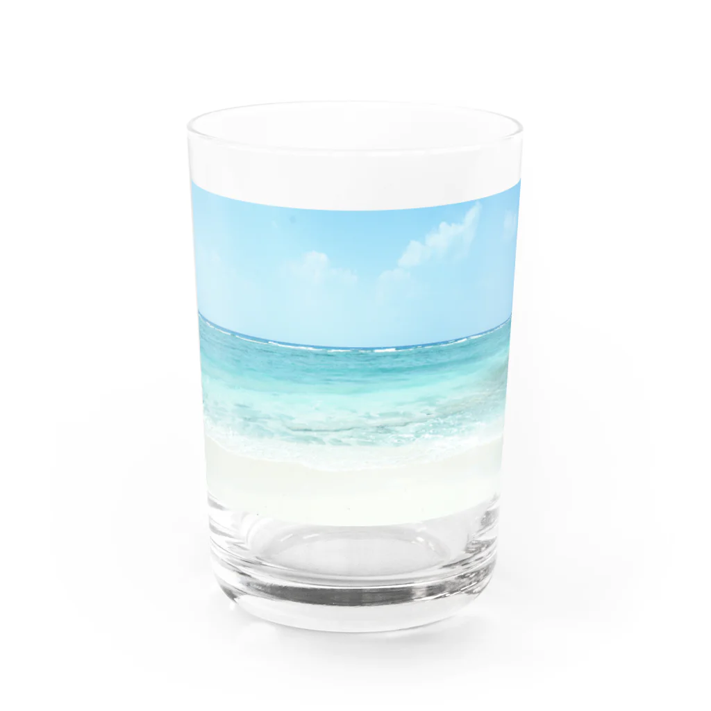 きよのお店の夏の海 Water Glass :front