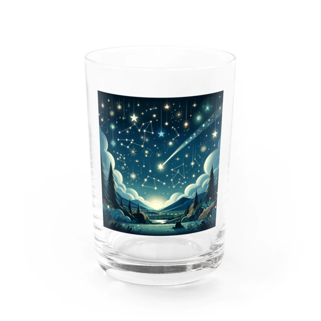 ほっこり絵音舎のほしのおともだち Water Glass :front