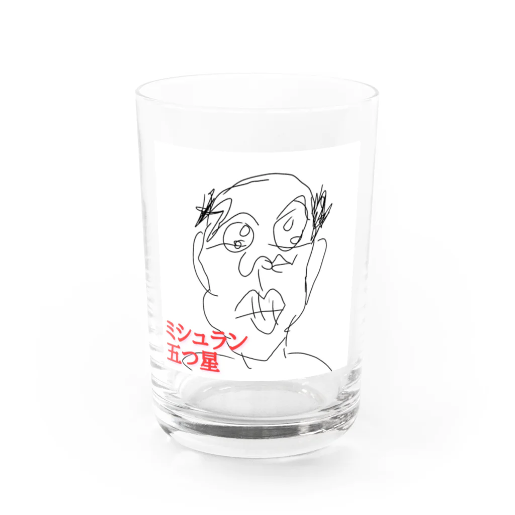 kuwayaのグルメなハゲおっさん Water Glass :front