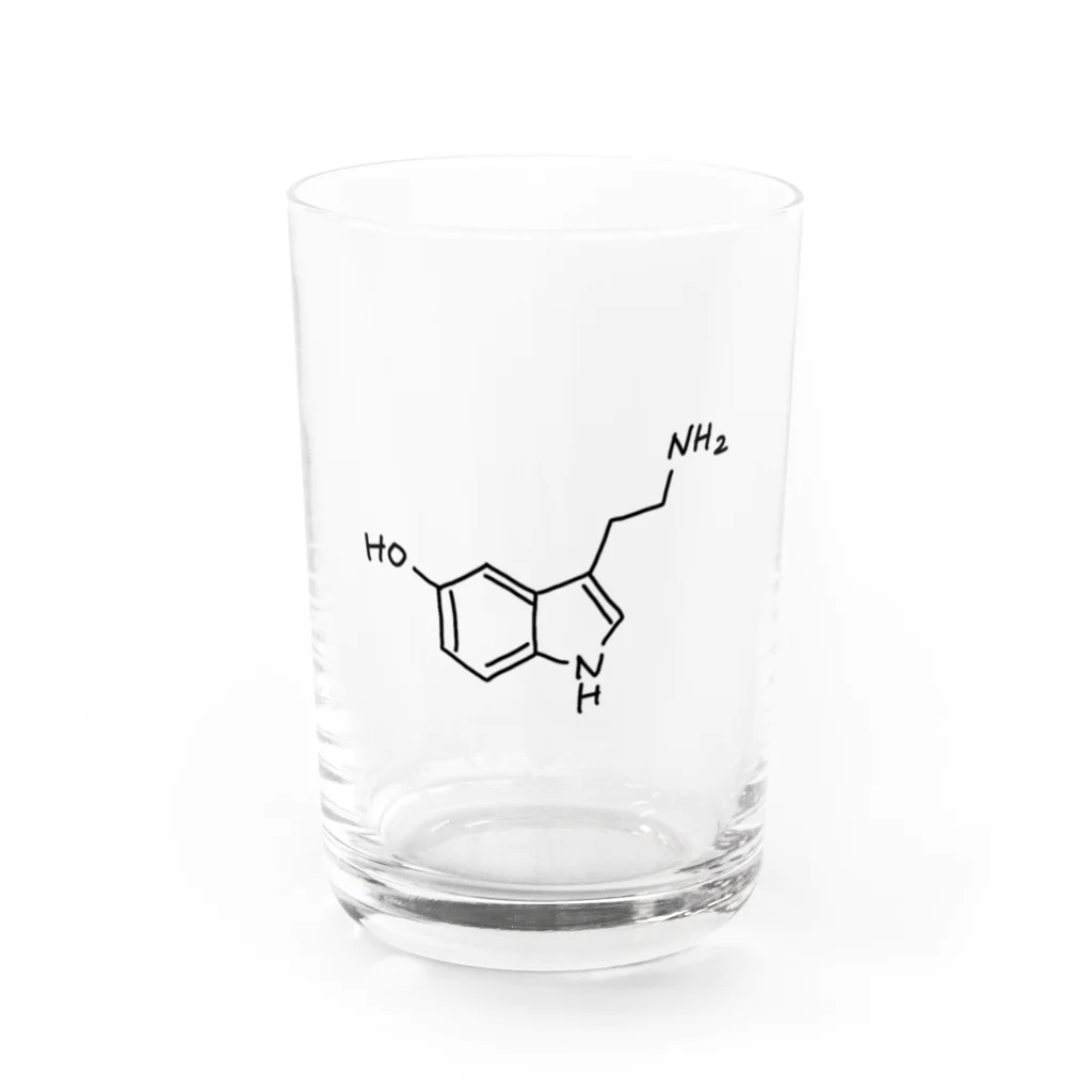 シンプルなケミカルたち。の精神安定 セロトニン（ブラック）Serotonin（Black） グラス前面