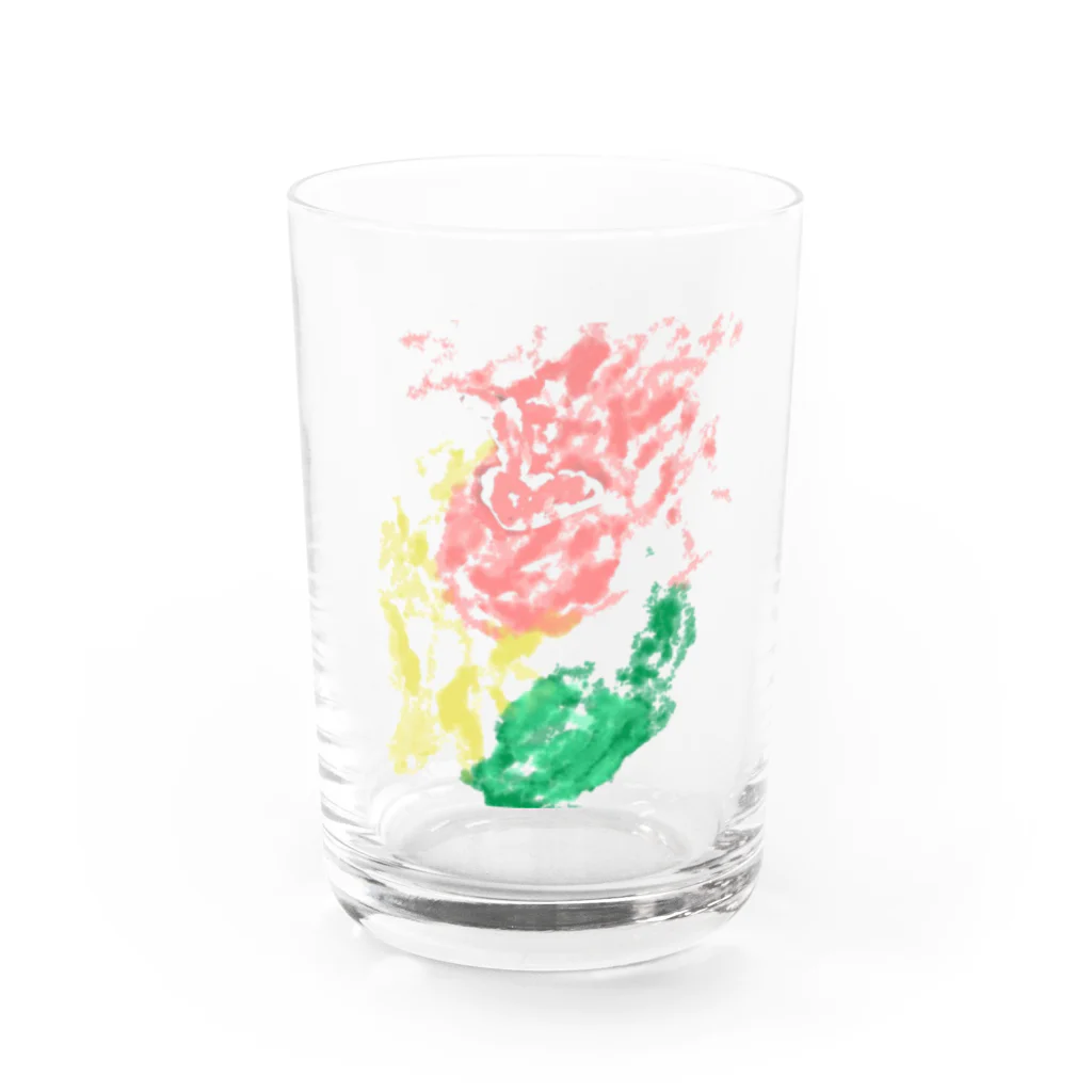 ヒヨドリ派のFake rabbit image Water Glass :front