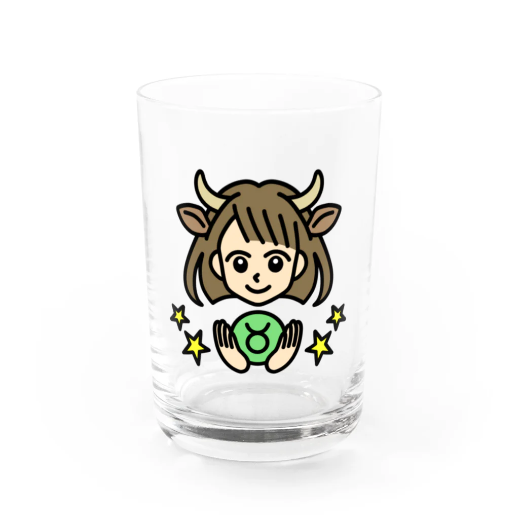 Yukarinaの星座ショップのおうし座♉ Water Glass :front