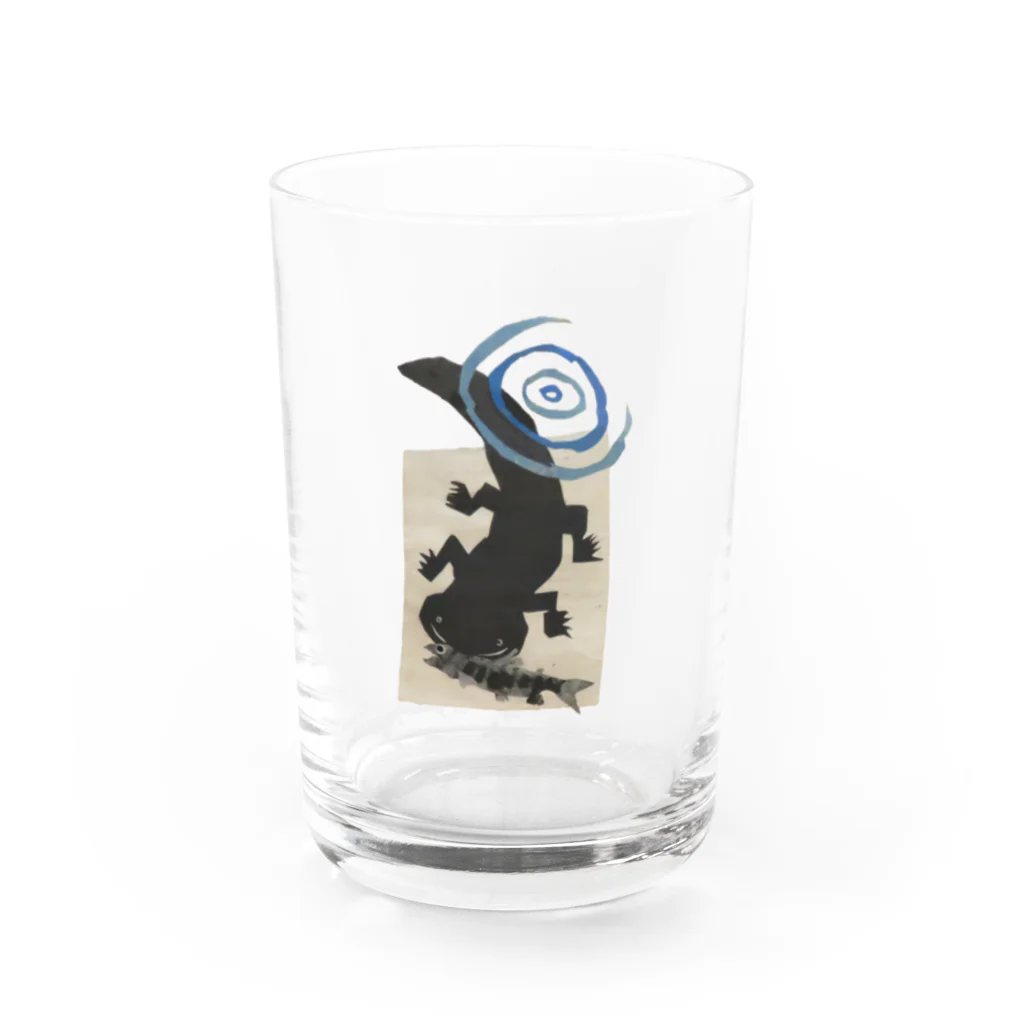 心の森ミュージアム　遊童館のオオサンショウウオ Water Glass :front