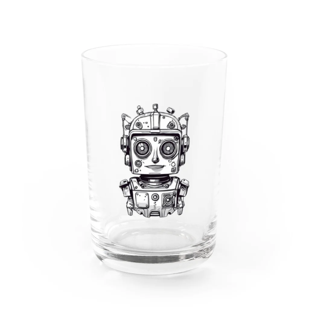 mirinconixのじっと見るガラクタくん Water Glass :front