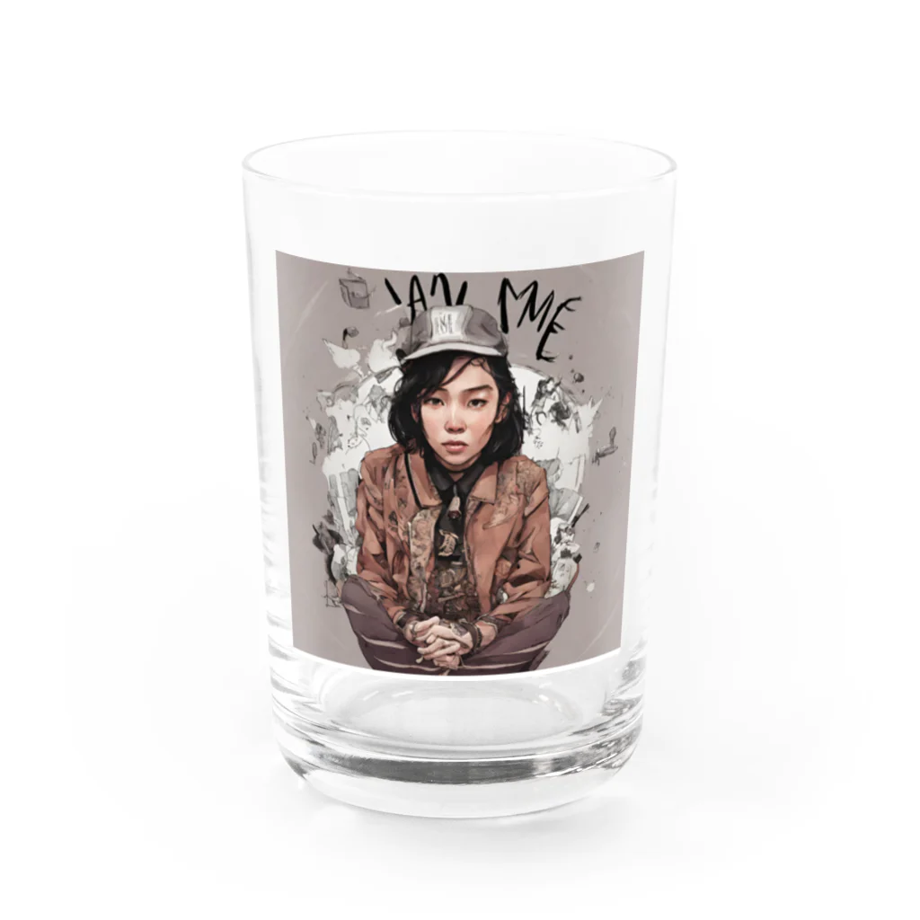 たまとの愉快なショップの私は私 Water Glass :front