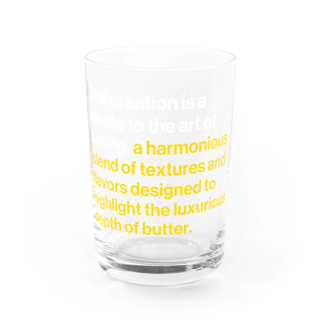 ナショナルデパートのHarmonious blend of textures and flavors Water Glass :front