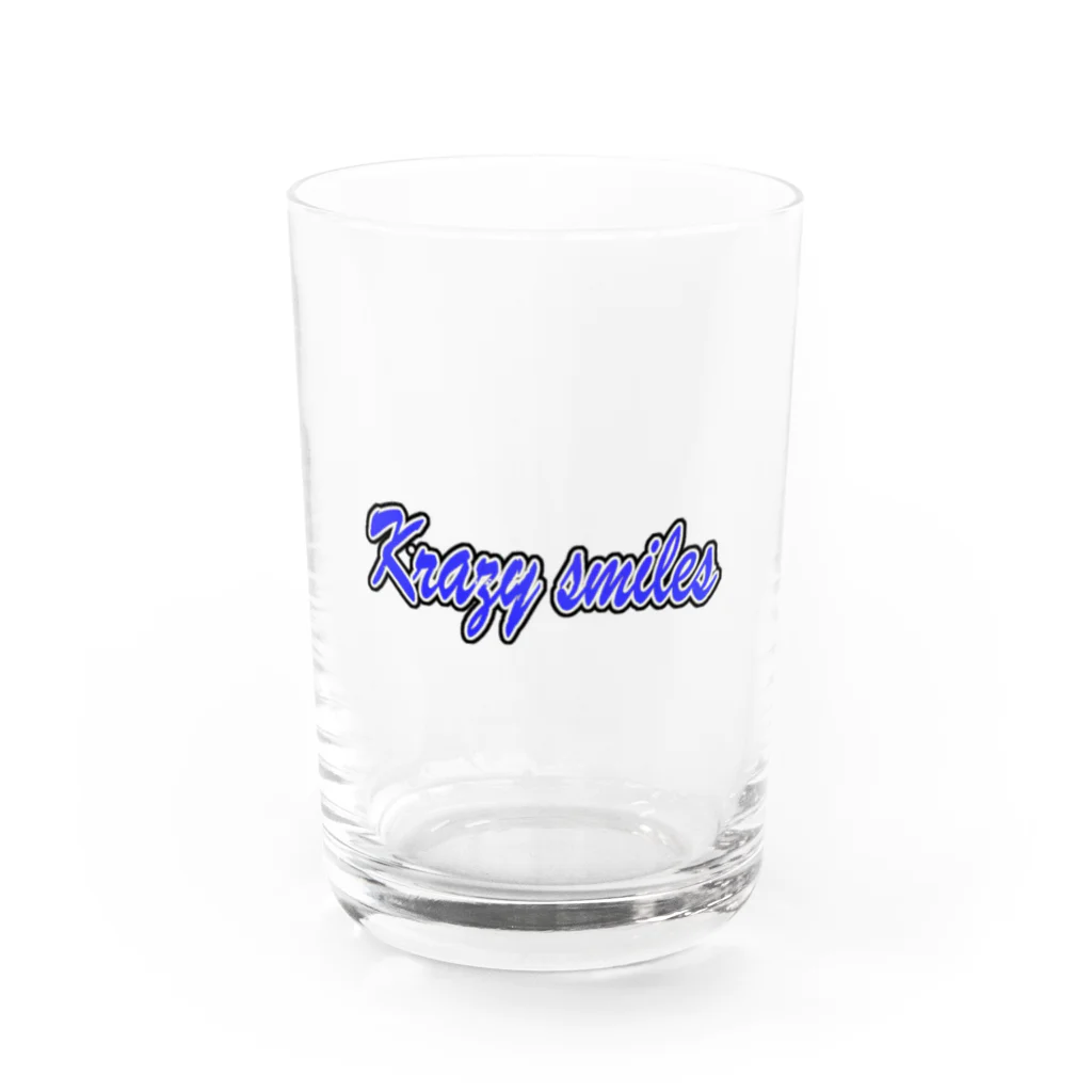 クレイジースマイルズ（公式）のクレスマロゴ青グッズ Water Glass :front