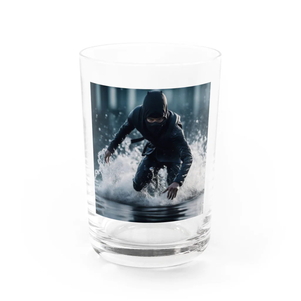 ninja925の水の上を走る忍者 Water Glass :front