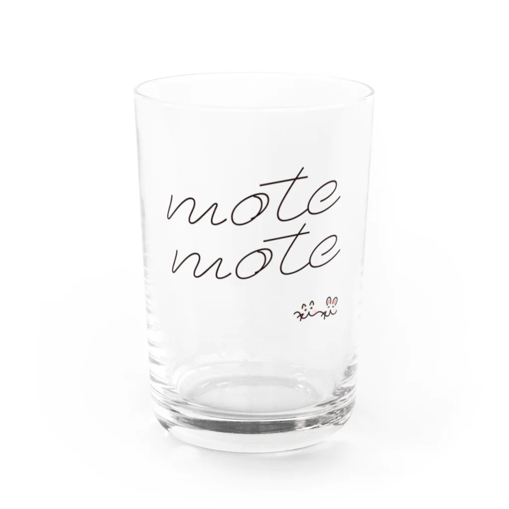 モテモテのモテモテ Water Glass :front