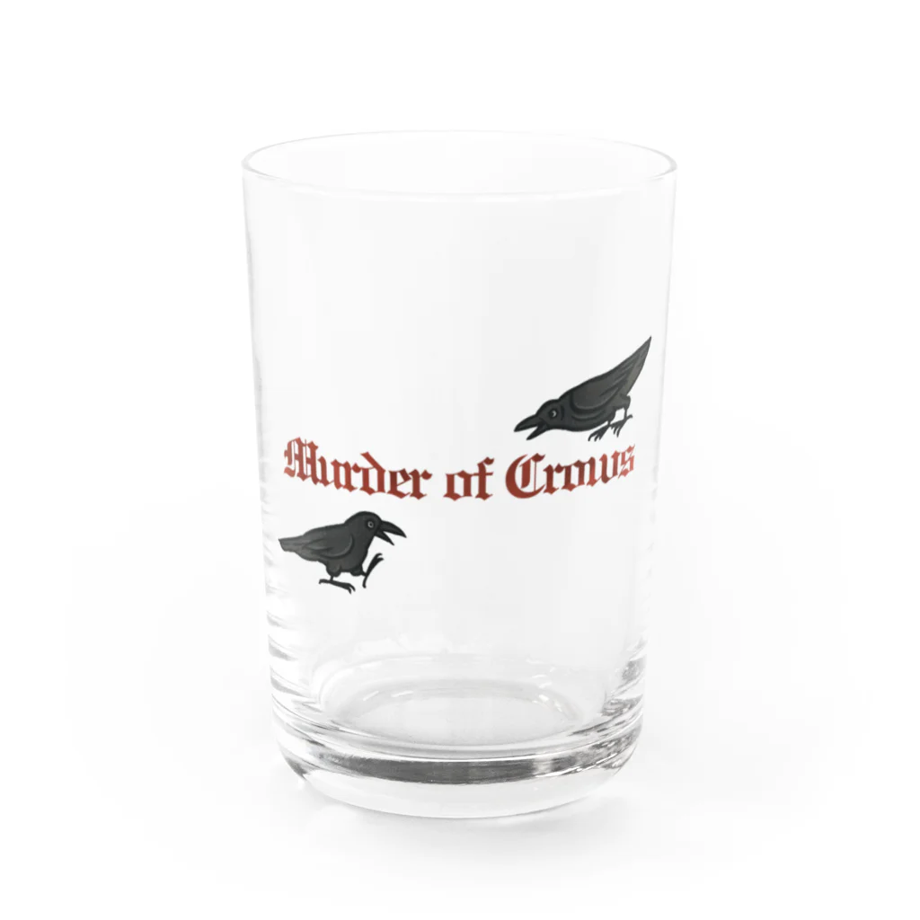 Yellow_SparrowのMurder of Crows Water Glass :front